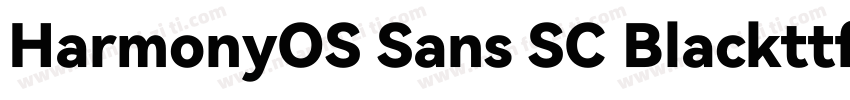 HarmonyOS Sans SC Blackttf字体转换
